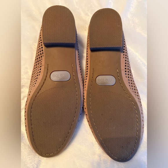 Me Too Brown Perforated Women's Loafers - Picture 8 of 8